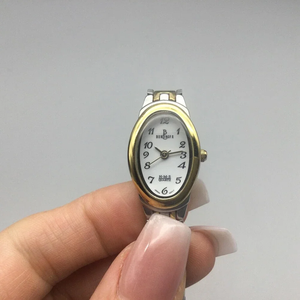 Berenger H.M.S Womens Watch 17mm Two Tone Stainless Steel New Battery 6.5
